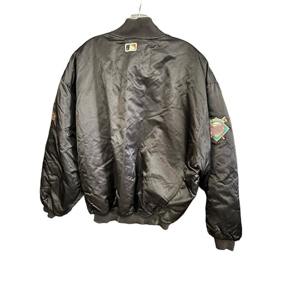 Vintage San Francisco Giant Black Orange Varsity Jacket Size XLarge World Series - Picture 6 of 7